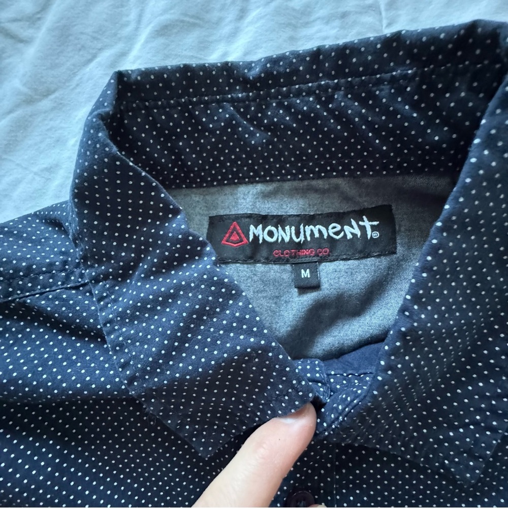Monument Size M Blue Short Sleeve Shirt